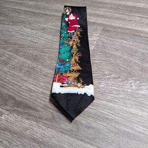 Hallmark Yule Tie Greetings Santa Men's Tie